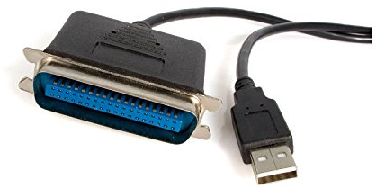 StarTech USB auf Parallel Adapter Kabel (Centronics/IEEE1284 Druckerkabel zu USB, Stecker/Stecker, 1,9m)
