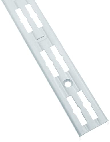 Amig - Set mit Zwei Reißverschlüssen für die Wand, Modell 7000 aus Stahl, weiß lackiert, perfekt für Regale oder persönliche Regale, 2 Stück x 0,5 m