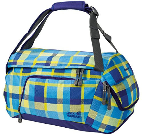 Jack Wolfskin Ramson 35 Rucksack Tasche, Kinder, 2004471, Blue Woven Check, Einheitsgröße