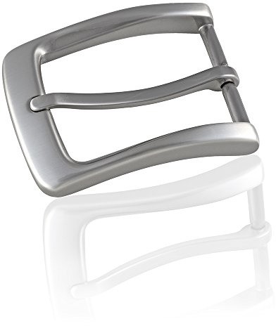 FREDERIC HERMANO Gürtelschnalle Buckle 35mm Metall Silber Anthrazit - Buckle Maxime - Dornschliesse Für Gürtel Mit 3,5cm Breite - Silberfarben Anthrazit