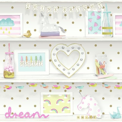 Arthouse Girl's Life Multicolour Wallpaper