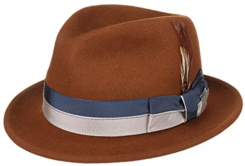 Stetson Player VitaFelt Trilby Hut Wasserabweisend Wollfilzhut mit Ripsband Made in USA Herren Herbst/Winter