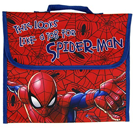 Spiderman Marvel Grundschule Lesetasche, rot, Einheitsgröße, Büchertasche