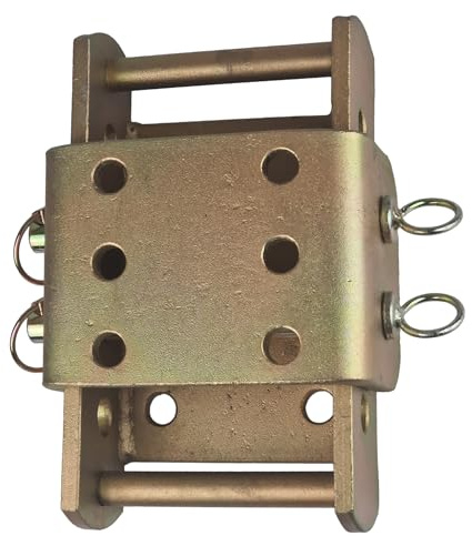 Tow Hitch Height Adjuster - Drop Plate Towing Adapter - Jeeps, Trucks, 4x4s - MAX Tow 3500kg - 270mm - Yellow Zinc Plated