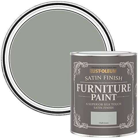 Rust-Oleum Green Furniture Paint in Satin Finish - Chalk Green 750ml
