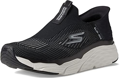 Skechers Herren Max Cushioning Slip-ins-Athletic Slip-on Running Walking Shoes with Memory Foam Sneaker, Schwarz, 39.5 EU