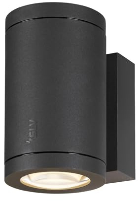 SLV ENOLA OCULUS Wandaufbauleuchte / Beleuchtung für Wände, Wege, Eingänge, LED Spot außen, Aufbau-Leuchte Outdoor, Gartenlampe / IP65 3000/4000K 20W 1880 / 2120lm anthrazit 100Grad