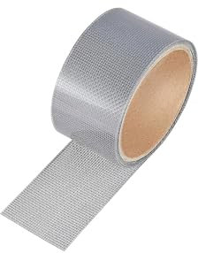 ONE SHOP di Bracalente Piero Nastro adesivo ripara Zanzariera in Fibra di Vetro autoadesivo ripara strappi rapidamente (50mm*2m) (Grigio)