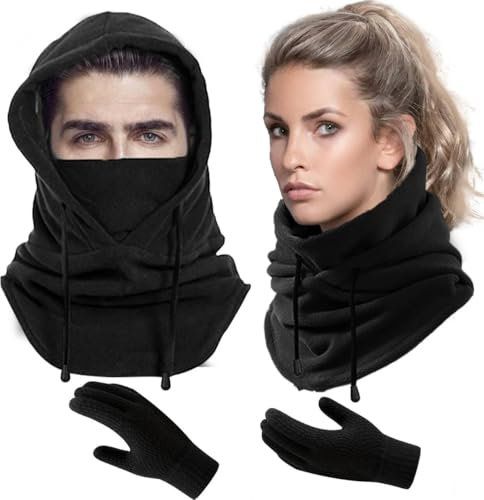 Sturmhaube Winter,Winddichte vollgesichtsmaske,Balaclava Gesichtsmaske Damen Herren,Fleece sturmmaske Motorrad- und Fahrrad Maske Warme Sturmhaube für Winter Sport und Outdoor
