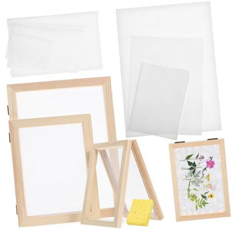 SEWOART 1 Satz Papierherstellungsrahmen Form Und Sieb Zum Basteln DIY-holzrahmen Papierschablonen