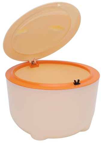 Katzenstreu-Mülleimer, Geschlossene Katzentoilette, Abgedeckte Katzentoilette, Katzentoilettenabfall-Mülleimer mit Druckdeckel für den Innenbereich