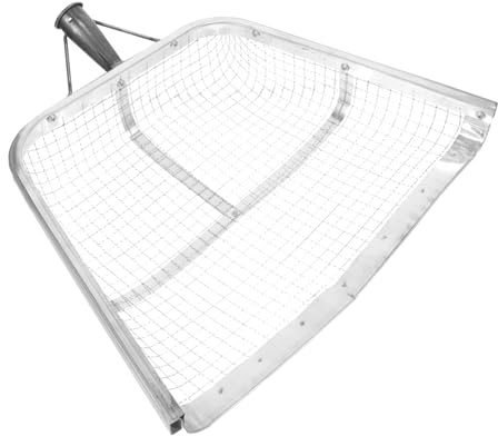 HIAKDOFT Pala da Fattoria in Ferro per Raccolta Mais e Cereali, Piccola Pala Manuale Leggera per Giardinaggio e Piantumazione, Attrezzo Agricolo Pratico e Portatile per Terreno e Prato