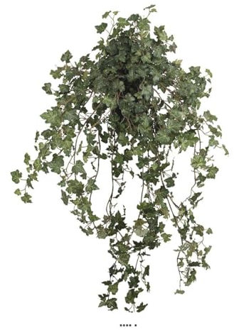 Artificielles.com - Caída de hiedra artificial en maceta, hojas pequeñas, L 85 cm
