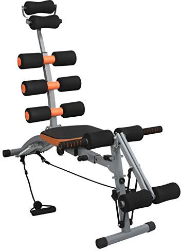 Tidyard Bauchtrainer in L-Form mit Elastischen Bändern Trainingsbank Bauchtrainer Bank Fitnessbank