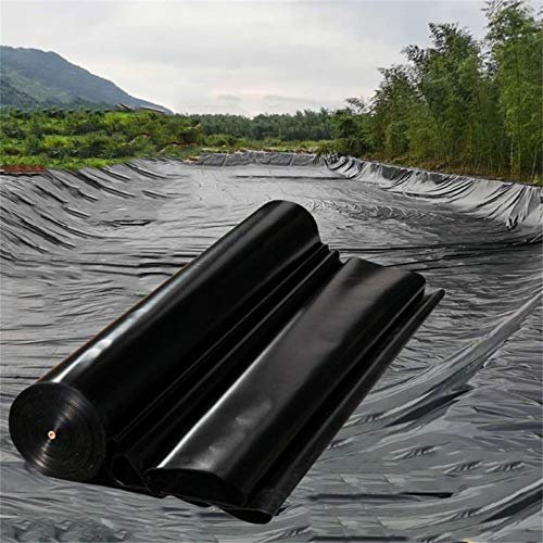 CGF- Kleine Teichfolie, 0,2 mm / 0,3 mm dick, Teichhaut Teichfolie Schwarz HDPE Teichfolie für Wasserfall, Fischteiche, Gartenbrunnen