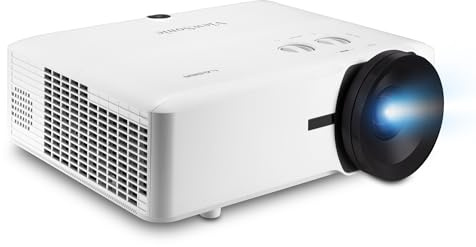 ViewSonic LS921WU 6000 Lumens WUXGA Short Throw Laser Projector for 200 Inch Screen, Dual HDMI, 4K HDR HLG Support, 1.1x Optical Zoom for Business and Education, White
