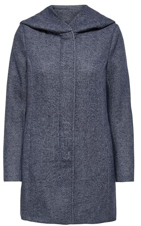 ONLY Sedona Light Coat OTW Noos Impermeabile Donna, Blu (Maritime Blue), Small