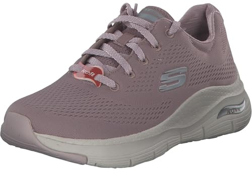 Skechers 0. Tenis para mujer, Malla malva ribete rosa claro, 37 EU