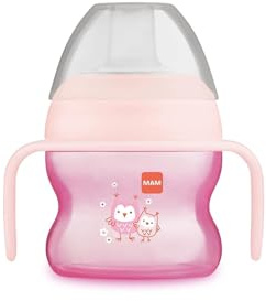 MAM Starter Cup Trinklernbecher 150 ml, rutschsichere Griffe, ab 4 M, Eule