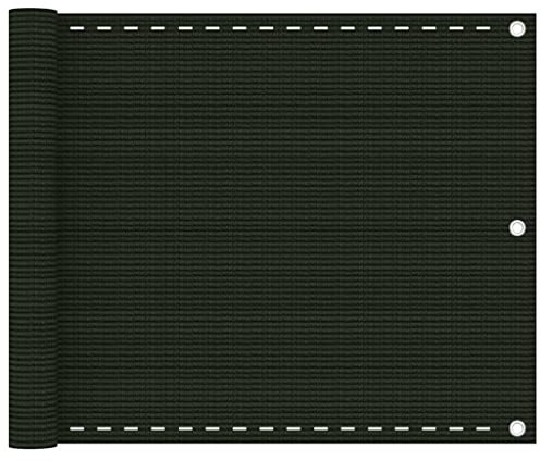 Bussandri Exclusive - Balkon Sichtschutz Dunkelgrün 75x600 cm HDPE