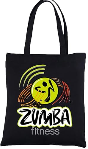 keephen Sac en toile Sac fourre-tout en coton Zumba personnalisé avec poignée Sacs fourre-tout Shopping Acheteurs respectueux de l’environnement