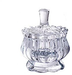 RWRAPS Sucrier Sucrier en Verre de Cristal Tasse de Bonbons Pot de Bonbons créatif Assiette de Fruits secs Bol à Sucre Tasse de Fruits avec Couvercle boîte à Bijoux Pot à Sucre (Couleur: A1) (5)
