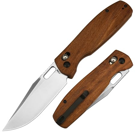 CJRB Prado Rose Wood Exklusives Taschenmesser J1925A aus AR-RPM9 Pulverstahl mit Keramik Kugellager designed by Ray Laconico