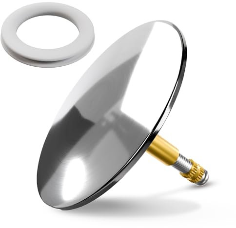 Minismus Tappo Vasca da Bagno Universale 72 mm - tappo vasca da bagno Regolabile in Altezza, Installazione Semplice e Senza Attrezzi - Accessori Bagno