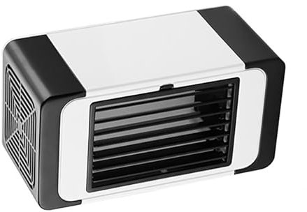 WANGCEPLSD Climatizador Frio, Ventilador de Aire Acondicionado Portátil, Mini Enfriador de Aire Evaporativo con 3 Velocidades, Ventilador de Enfriamiento de Escritorio para El Hogar