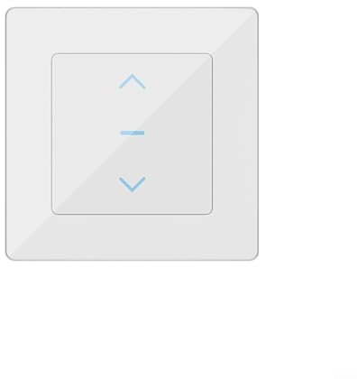 Smart Roller Shutter Switch,WiFi Roller Shutter Switch Fireproof Custom Schedule Control Curtain Blind Switch Timer(white)