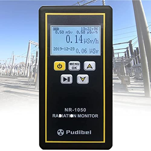 Geigerräknare, handhållen professionell kärnstrålningsmätare, Geigerräknare bärbar dosimeter, multifunktionell radioaktiv detektorröntgentestare för elektromagnetisk strålning