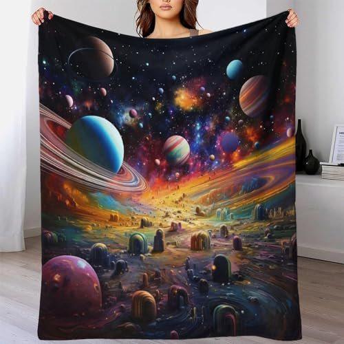 TBDUEPS Weiche, pelzige Bettdecke mit Sternenmuster, Yogadecke für Frauen, personalisierte Weihnachts- und Geburtstagsgeschenke, 150 x 200 cm
