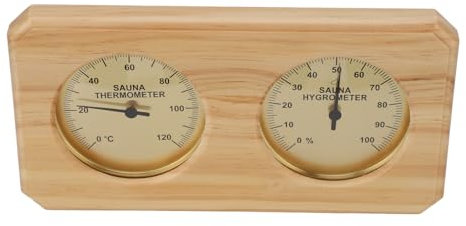 Wooden Sauna Thermometer and Hygrometer Wall Mounted Wooden Sauna Thermometer and Hygrometer for Hotel Room
