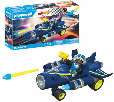 Playmobil | Fun Stars | Space- Jet | Jouet à partir de 4 Ans | Cadeau pour Enfants | Voiture Jouet | avec Moteur à Friction et Fonction de tir | 71717