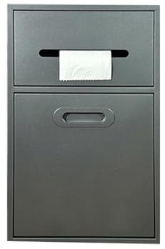 Nichos integrados de acero inoxidable con puerta extraíble con cubo de basura para baño, ducha, nichos personalizados junto al inodoro, adecuados para parques y baños públicos