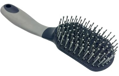 Brosse à queue pour crinière, queue, queue de cheval, pour peigner les poils de cheval, accessoires de soins du cheval (gris marine)