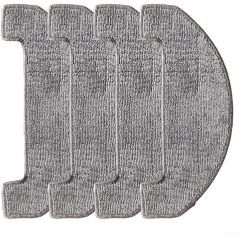 Spare Microfiber Mop Cloth Kit Compatible with For MONSGA MS1 MAX Robot Vacuum Essential Accessories for Clean Floors (4 PACK)
