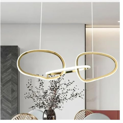 Lámparas de araña LED Modernas para Comedor, lámpara Colgante de Acero de Lujo, luminarias suspendidas Regulables, lámparas