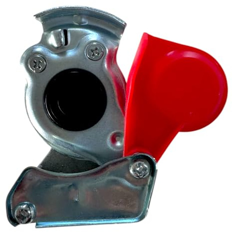 MelTruck Cabeza de Acoplamiento Neumática ROJA M16x1.5 (Suministro) | Racor Rápido para Frenos de Aire Comprimido Camión, Remolque, Semirremolque | Válvula Automática