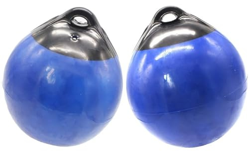 FonHNDG Dockningsstötfångare boll 2 st båtfendrar boll rund ankarboj, dockningsstötfångare PVC skärmskydd marina förtöjningsbojar