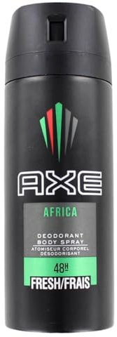 Axe Deodorante/Bodyspray da uomo Africa”, 150 ml, 3 flaconi spray