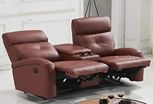 Mapo Möbel Ledersofa Kinosofa Fernsehsofa 5130-Cup-2-206