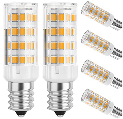 DiCUNO E12 LED Bulb 4W (40W Equivalent), Warm White 3000K Non-dimmable Candle Base Light Bulbs for Ceiling Fan, Chandelier, Indoor Decorative Lighting 6 Packages