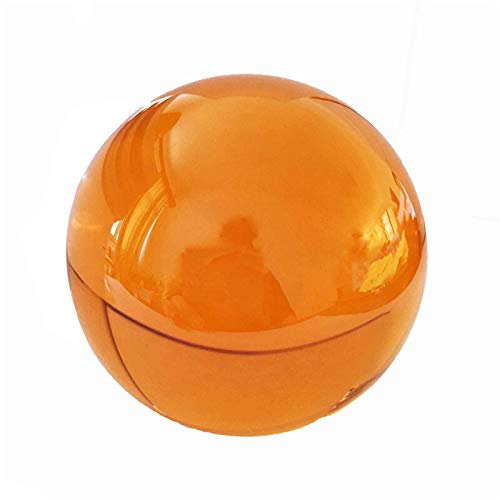 caihuashopping Fotokula 100 mm kristallkula konstgjord glasboll dekorativ kristallboll fotografering fotorekvisita för dekoration glasboll fotografering (färg: Bärnsten, storlek: 100 mm)