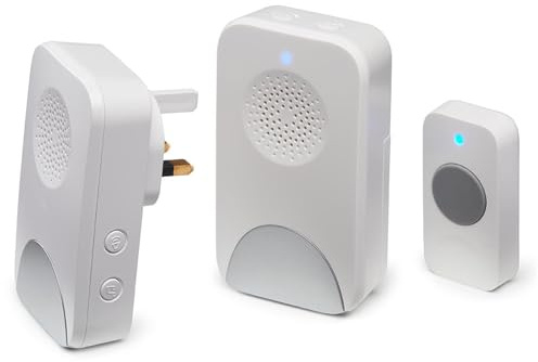 Easylife Wireless Doorbell Set – Portable & Plug-in Receivers with 32 Melodies, 4 Volume Levels, 150m Range, LED Alert