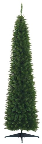 HOMCOM Konstgjord julgran, 210 cm, konstgjord julgran med 499 spetsar, julgran, juldekoration inkl. plaststativ för inomhus