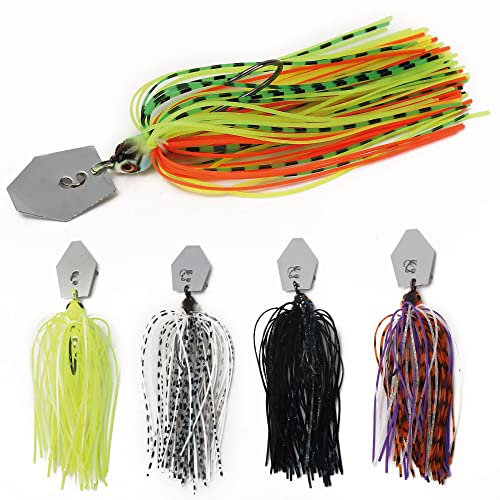 Zite Fishing Bladed Jigs Spinn-Köder Set 6-16g – Hecht-Köder Barsch-Köder Zander Köder Spinnfischen – Chatter Jigköpfe Raubfisch-Angeln