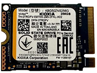 OEM Kiox 256GB M.2 PCI-e NVME SSD Internal Solid State Drive 30mm 2230 Form Factor M Key Steam Deck