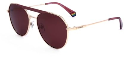Polaroid Pld 6211/s/x S45/KL PINK GOLD Sunglasses Unisex Steel, Standard, 57