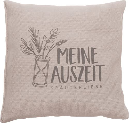 Herbalind Kräuterkissen Auszeit Schurwolle, Dinkelspelz & Kräuter Taupe